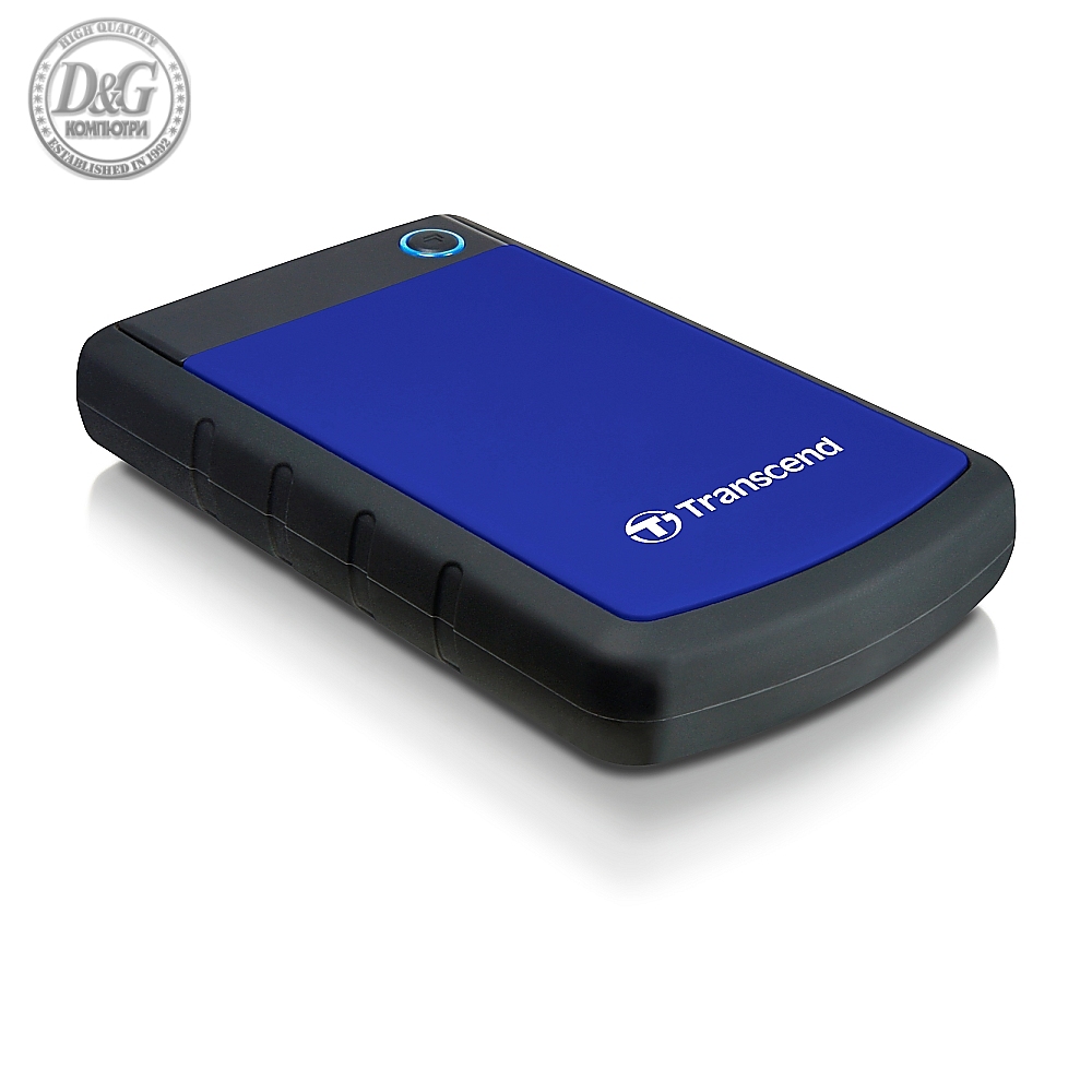 Transcend 2TB, 2.5" Portable HDD, StoreJet H3, Blue, Anti-shock