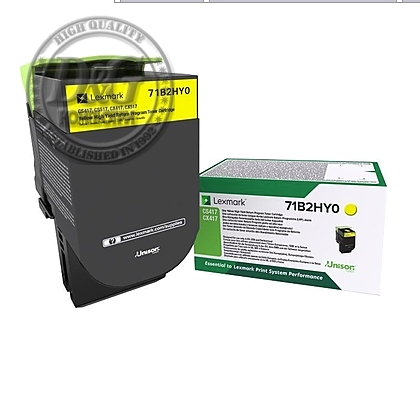 Lexmark 71B2HY0 CS/CX417, 517 Yellow Return Programme 3.5K Toner Cartridge