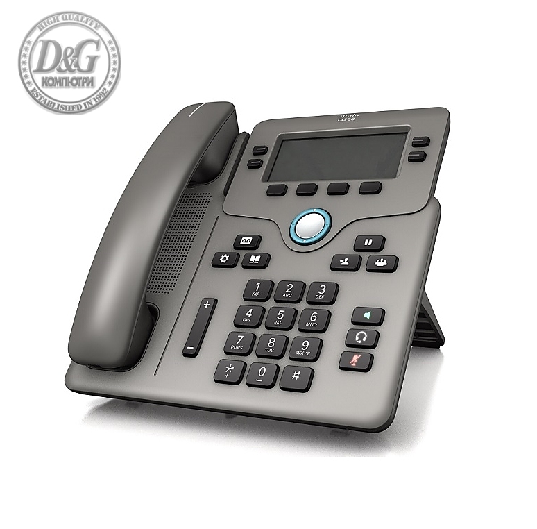 Cisco 6851 Phone for MPP, Grey, NB Handset, Spare