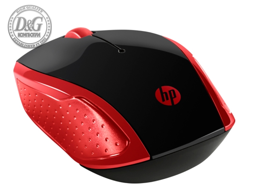 HP 200 Emprs Red Wireless Mouse