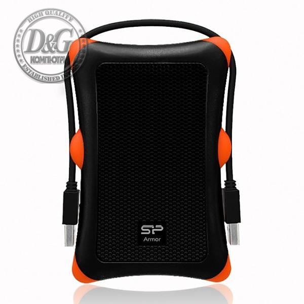 Външен хард диск SILICON POWER Armor A30, 2.5&quot;, 1TB, USB3.1, Черен