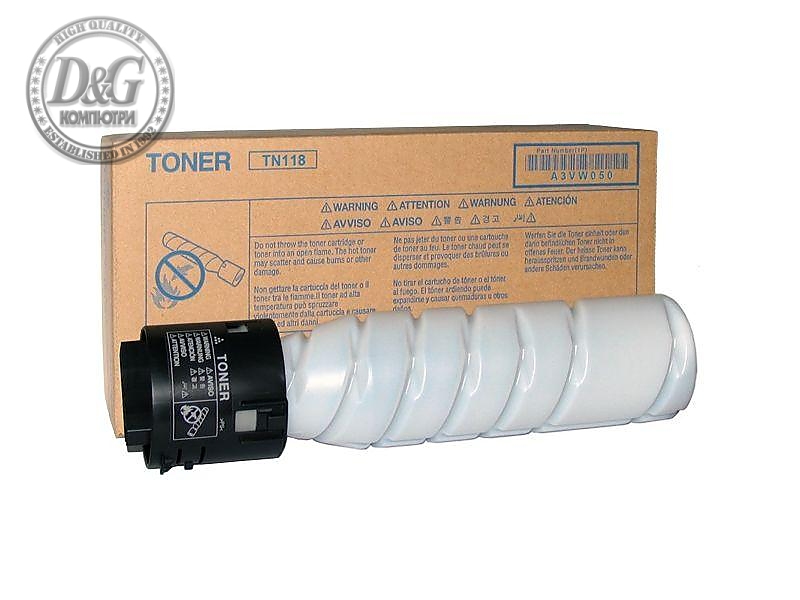 Тонер касета DEVELOP TN118- ineo 215, ineo 226, 2 x 12хил.копия, Черен
