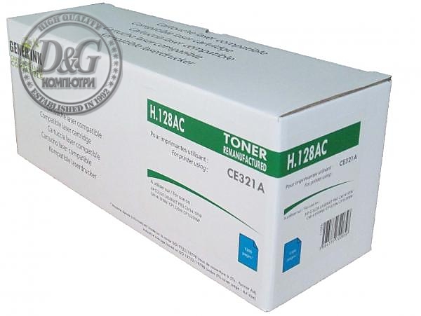 Тонер касета GENERINK CE321, HP, Cyan