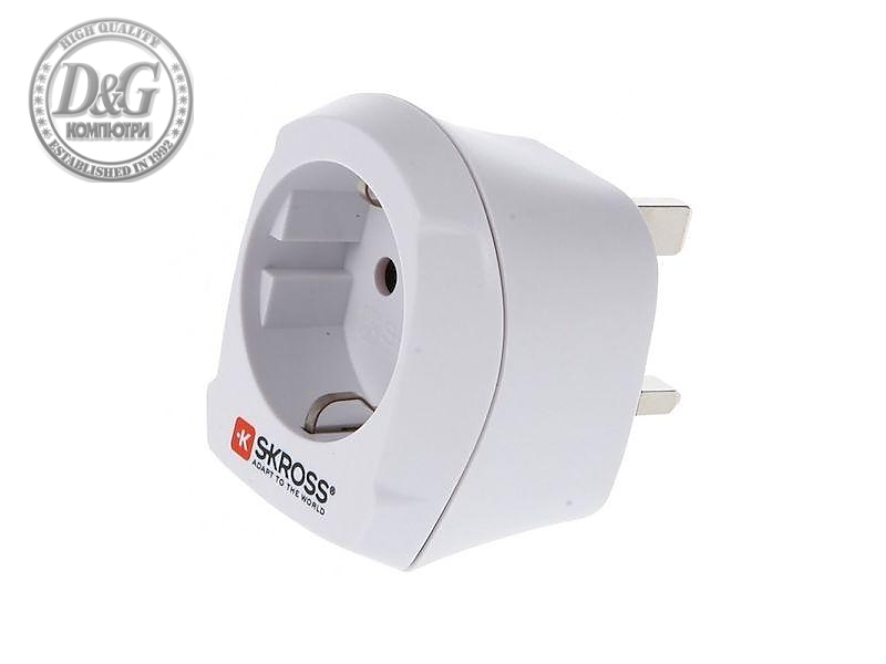 Адаптер SKROSS 1500230  EU към UK