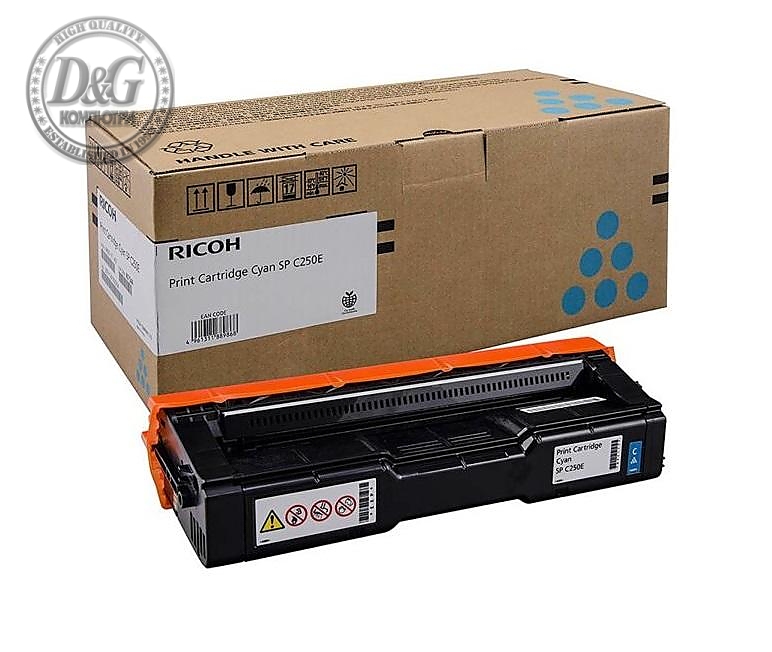 Тонер касета Ricoh SPC252E, 4000 копия, 407532, Cyan