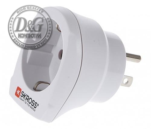 Адаптер SKROSS 1500203, EU към USA
