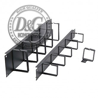 Formrack 19" 1U Cable Management Panel with metal brackets