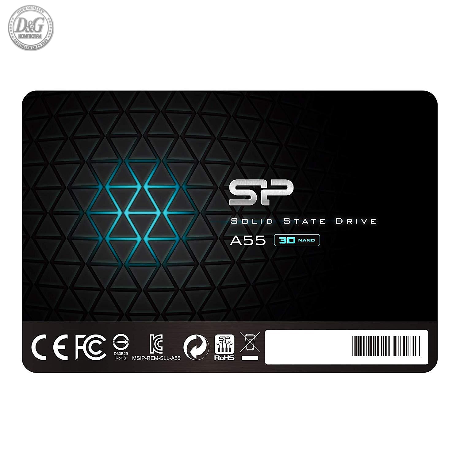 Solid State Drive (SSD) SILICON POWER A55, 2.5&quot;, 1 TB, SATA3 3D NAND flash