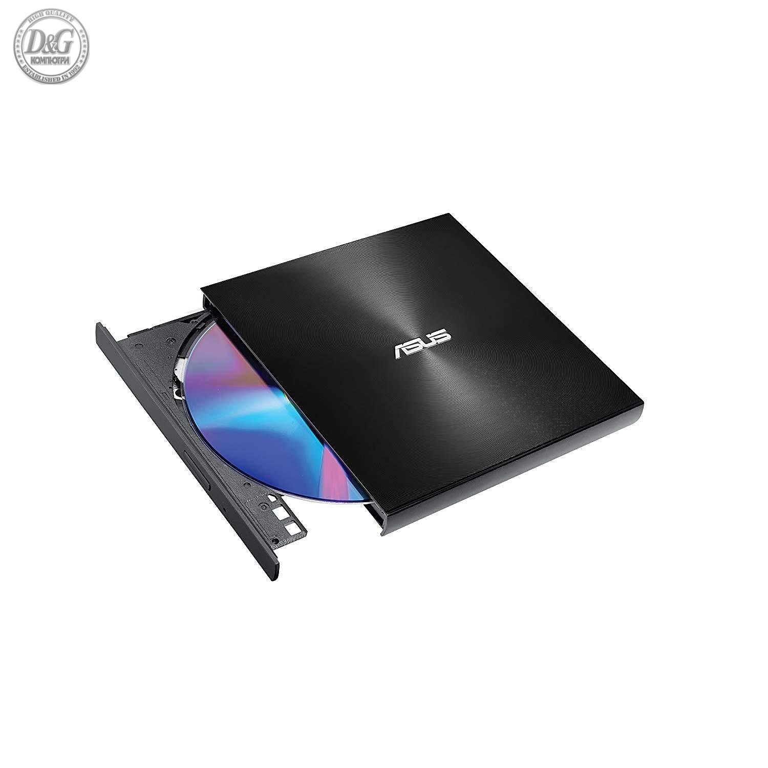 Външно USB DVD записващо устройство ASUS ZenDrive U9M Ultra-slim, USB Type-C, USB 2.0