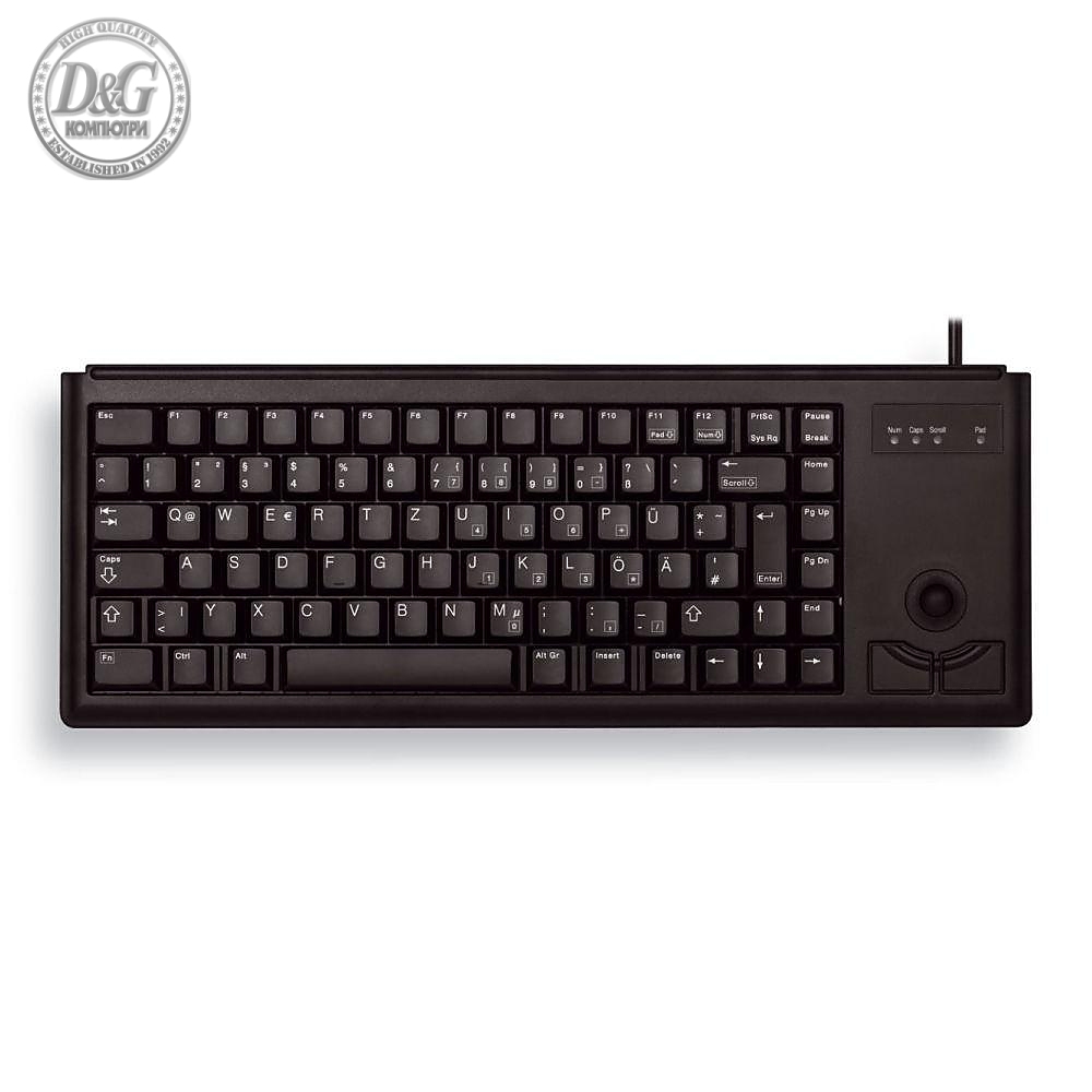 Компактна клавиатура CHERRY G84-4400 с Trackball, Черна