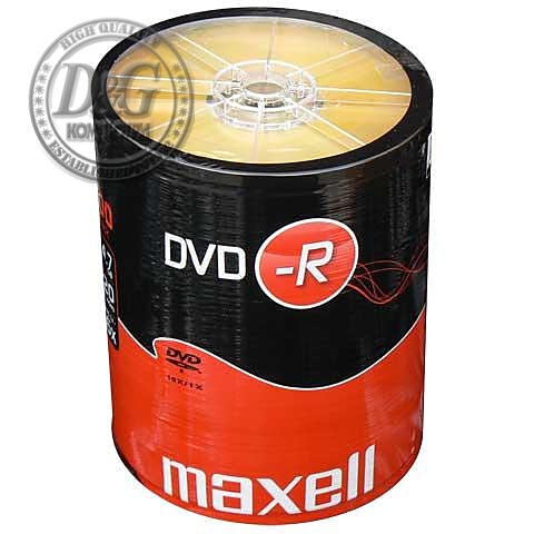 DVD-R MAXELL, 4,7 GB, 16x, 100 бр.