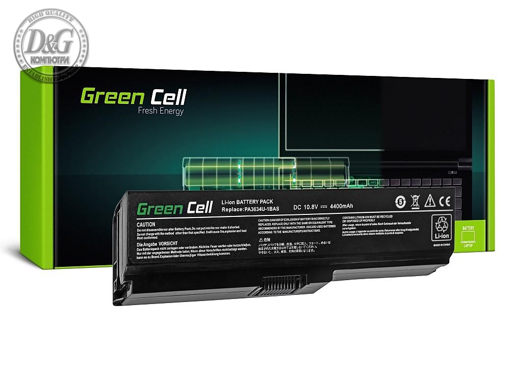 Батерия  за лаптоп Toshiba Satellite A660 C650 C660 C660D L650 L650D L655 L670 L670D L675 PA3635U PA3634U 10.8V 4400 mAh GREEN CELL