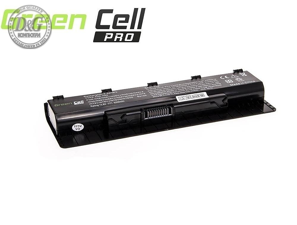 Батерия  за лаптоп Asus G56 N46 N56 N56DP N56V N56VM N56VZ N76 A32-N56 10.8V 5200mAh GREEN CELL