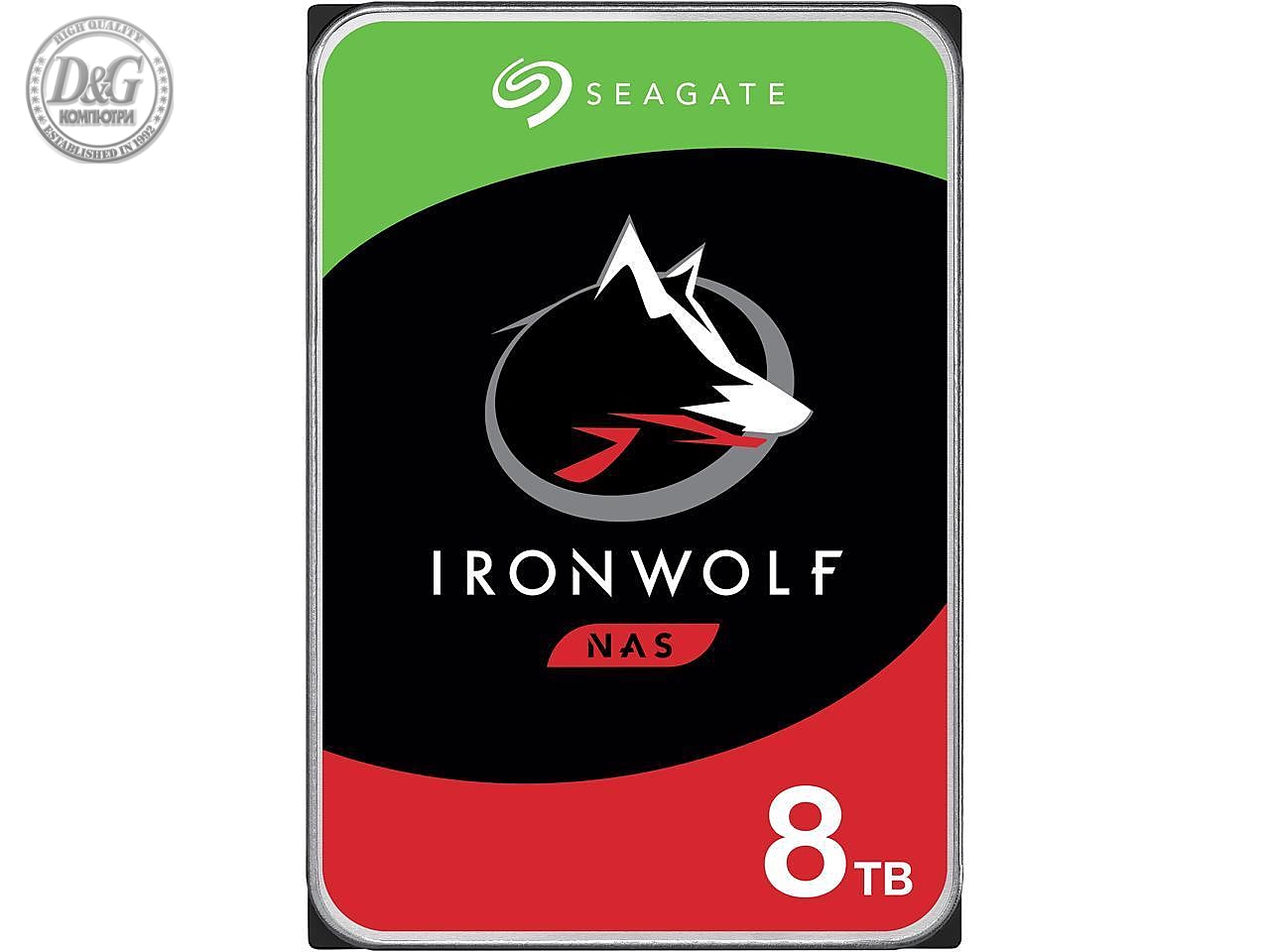 Хард диск SEAGATE IronWolf ST8000VN004, 8TB, 256MB Cache, SATA 6.0Gb/s