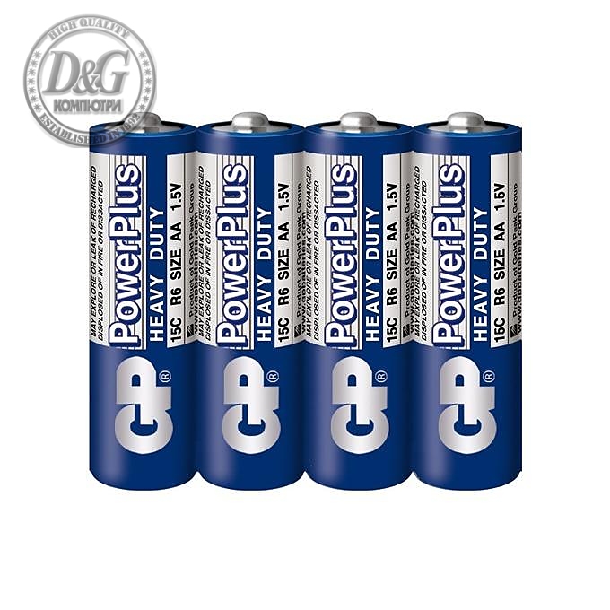 Цинк карбонова батерия GP R6 /4 бр. в опаковка/ shrink 1.5V