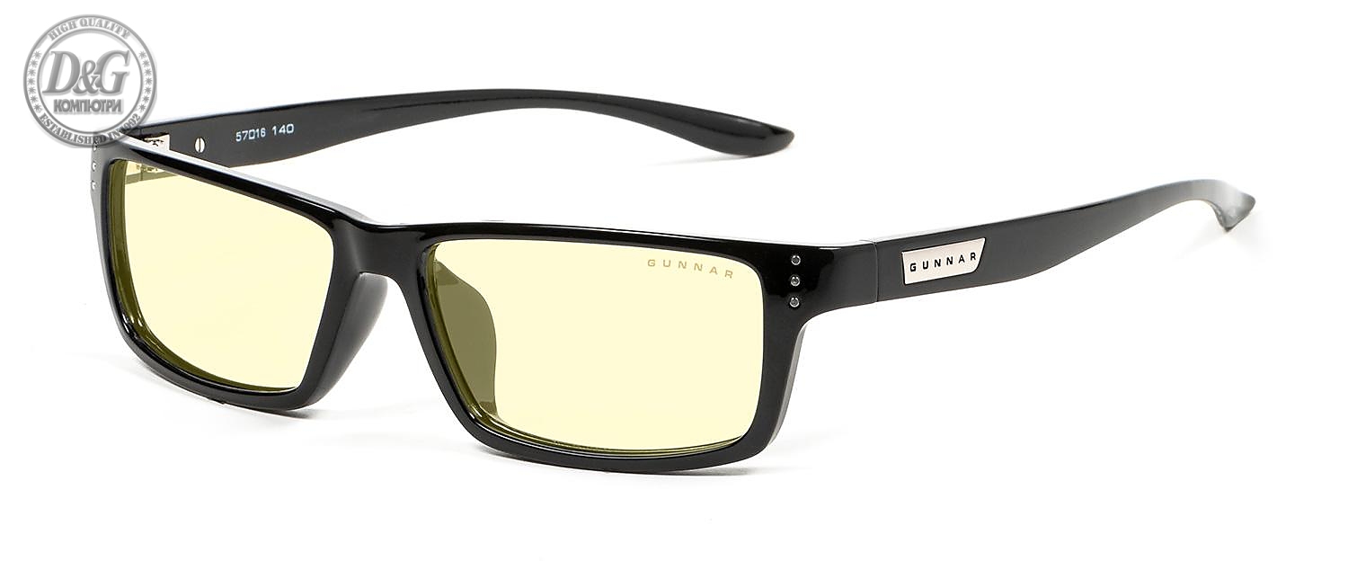 Геймърски очила GUNNAR Riot Onyx, Amber, Черен