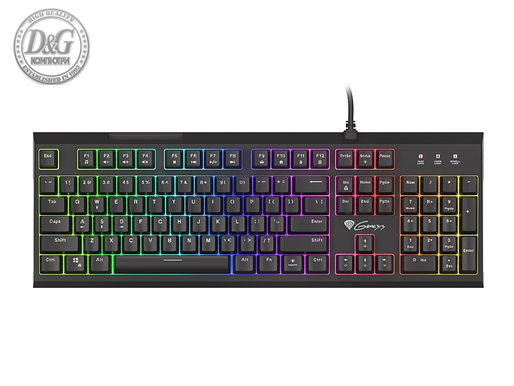 Genesis Hybrid Switch Gaming Keyboard Thor 210 RGB US Layout Backlight