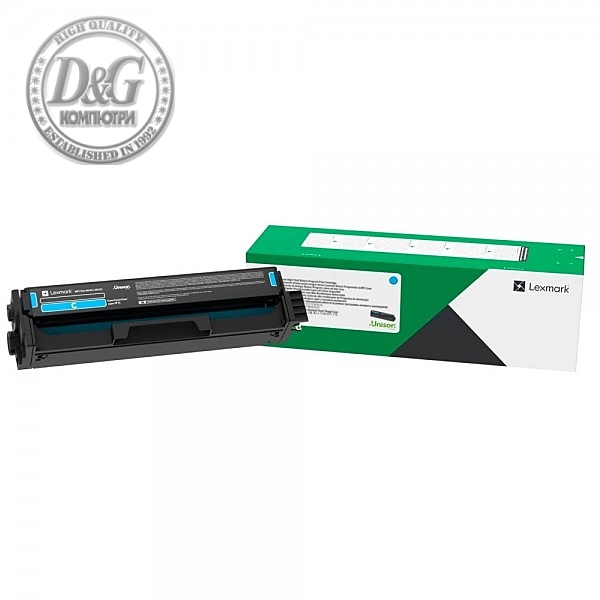 Lexmark 20N20C0 CS/CX331, 431 Cyan Return Programme 1.5K Print Cartridge
