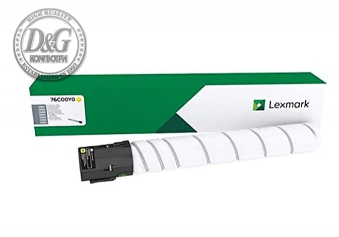 Lexmark 76C00Y0 CS/CX921, 923, CX922, 924 Yellow 11.5K Toner Cartridge