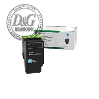 Lexmark 78C20C0 CS/CX421, 52x, 62x Cyan Return Programme 1.4K Toner Cartridge