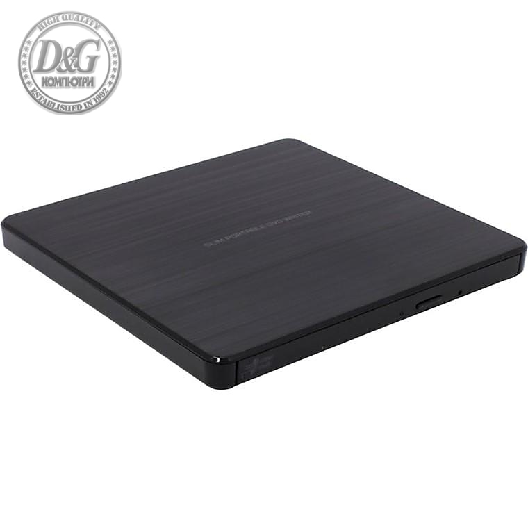 Външно DVD записващо устройство LG GP60NB60, USB 2.0, Черен