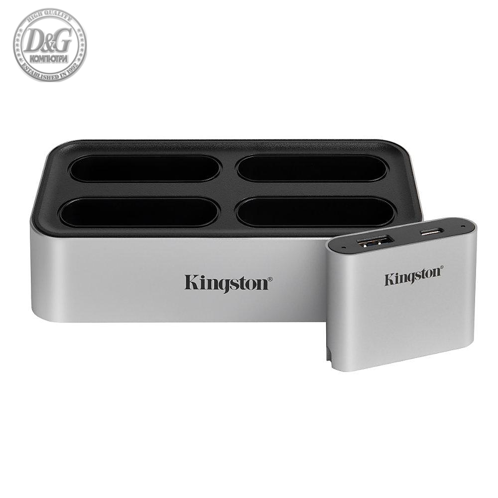 Докинг станция за четци Kingston Workflow Station, USB-C, USB 3.2