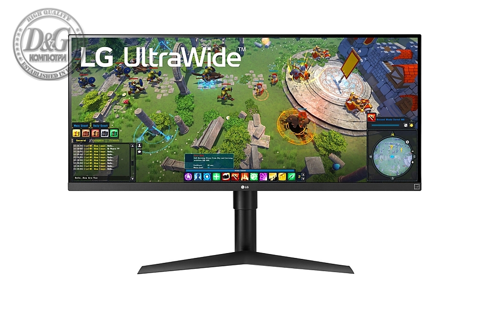 LG 34WP65G-B, 34" UltraWide AG, IPS Panel, 5ms, 1ms MBR, 1000:1, 400 cd/m2, 21:9, 2560x1080, HDR 400, sRGB over 99% , Radeon FreeSync, 75Hz, HDMI, DisplayPort, USB Type-C, Tilt, Height Adjustable, Reader Mode, Headphone Out, Black