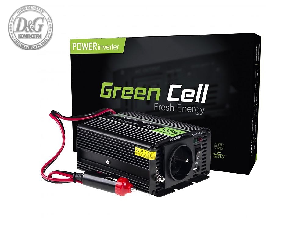 Инвертор GREEN CELL 12V/150W