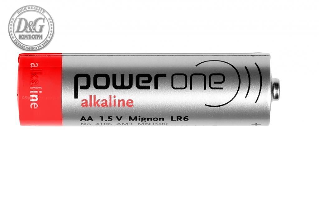 Алкална батерия LR6  AA 1,5V 1 бр.  BULK  INDUSTRIAL1.5V  POWERONE VARTA