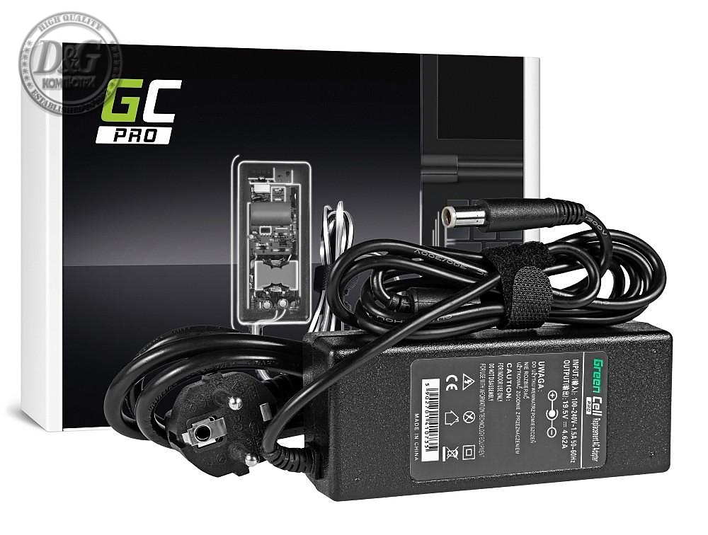 Захранване за лаптоп GC-AD09P-DELL-19.5V-4.62A GREEN CELL