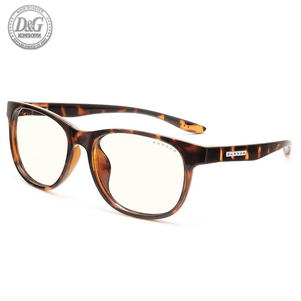 Детски компютърни очила GUNNAR Rush Kids 12+, Clear Natural, Кехлибар
