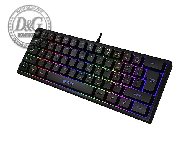 Fury Gaming Keyboard Tiger US Layout Backlight 60%