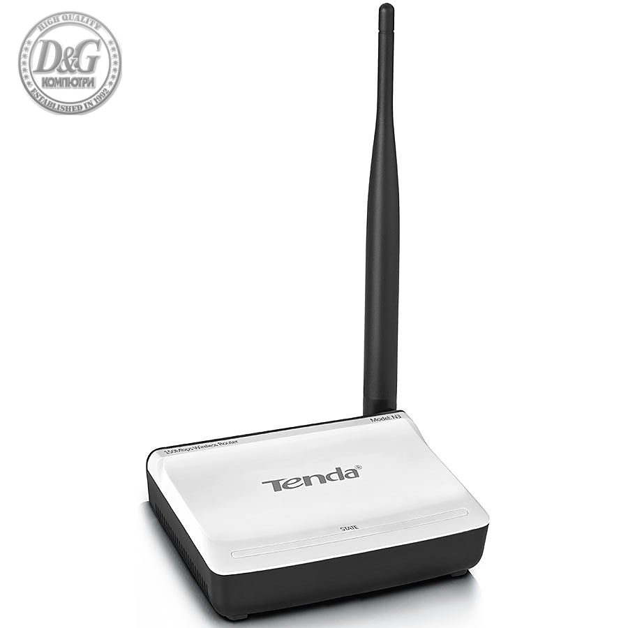 150Mbps Wireless Router TENDA N3 (1*10/100M WAN Port (Auto MDI/MDIX), 1*10/100 LAN Port (Auto MDI/MDIX), 1* 5dBi omni-directional antenna, 2.4GHz, Retail