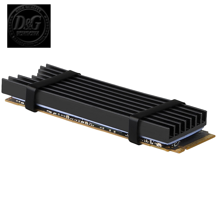 AXAGON CLR-M2L6 passive - M.2 SSD, 80mm SSD, ALU body, silicone thermal pads, height 6mm