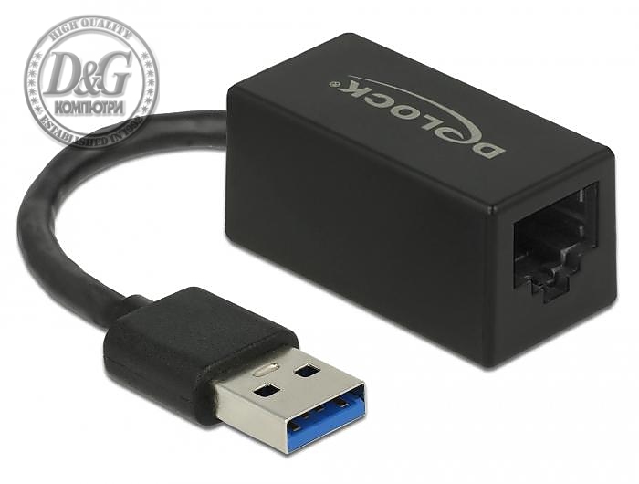 Мрежова карта Delock 66039 USB-A - RJ45, USB 3.2 Gen 1 AX88179A, Gigabit Ethernet