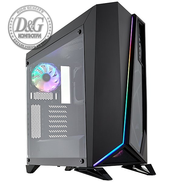Carbide SPEC-OMEGA RGB Mid-Tower Tempered Glass Gaming Case — Black