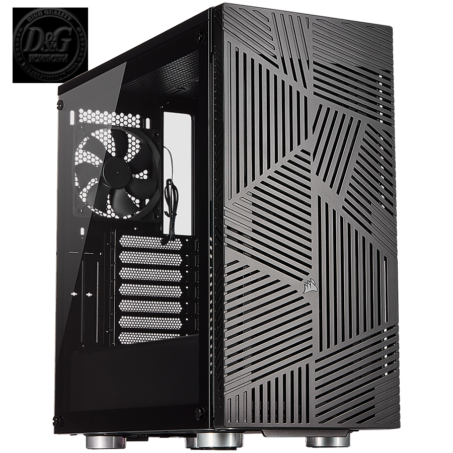 Corsair 275R Airflow Tempered Glass Mid-Tower Gaming Case, Black