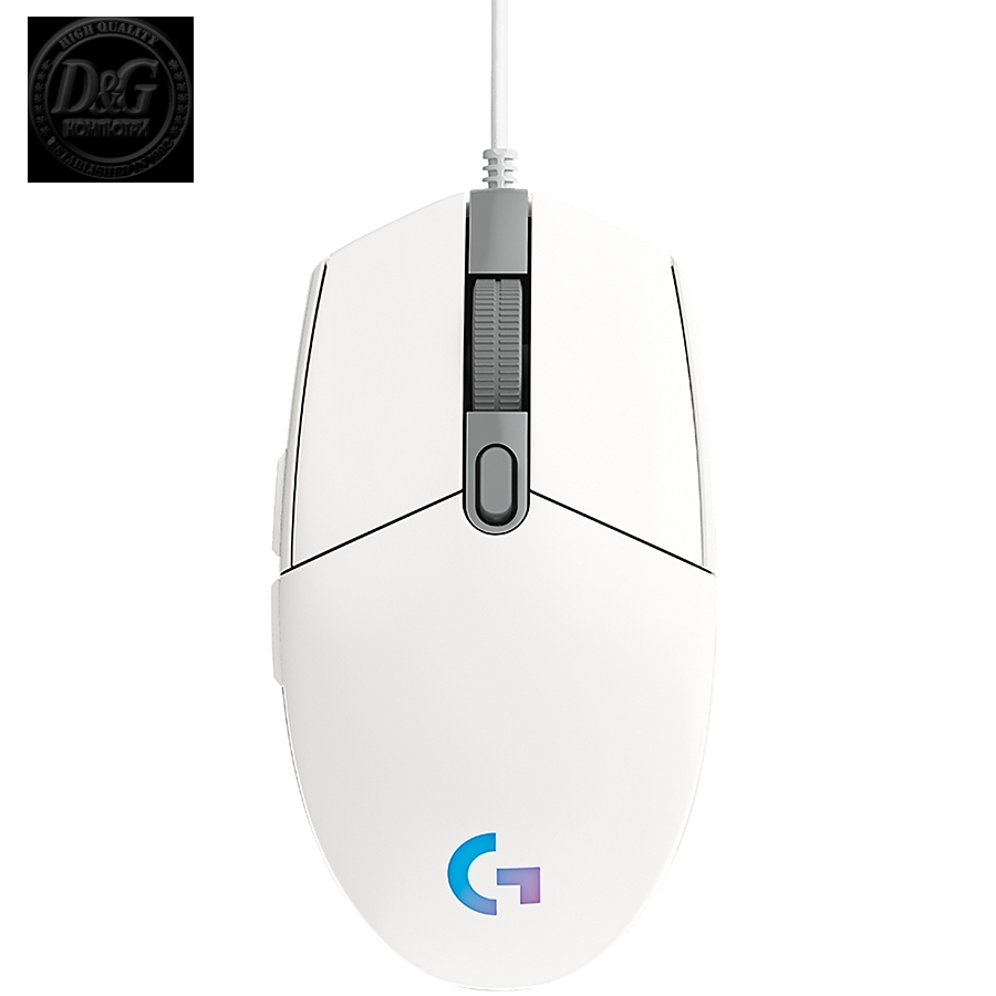 LOGITECH G102 LIGHTSYNC Gaming Mouse - WHITE - EER