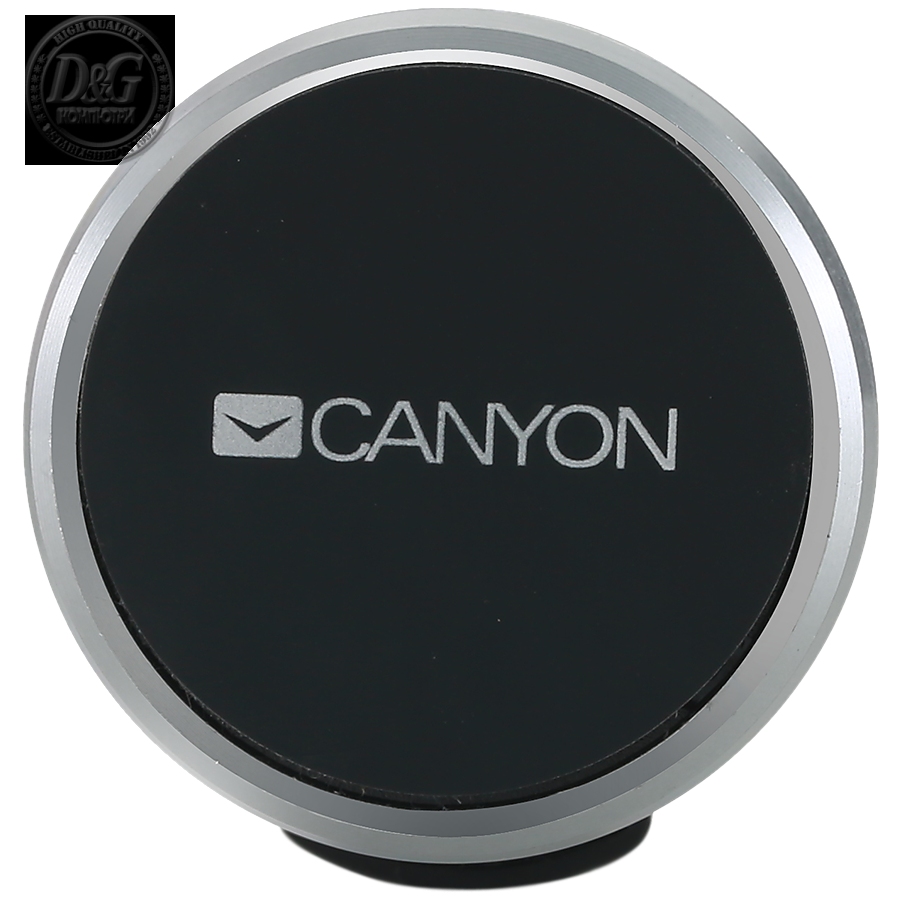 Canyon CH-4 Car Holder for Smartphones,magnetic suction function ,with 2 plates(rectangle/circle), black ,40*35*50mm 0.033kg