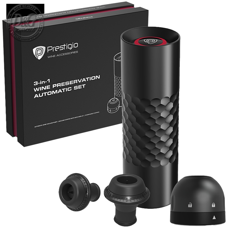 Electric Vacuum Wine Stopper with 2 stoppers