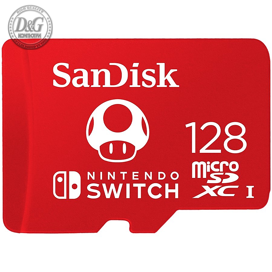 SANDISK 128GB microSDXC UHS-I Card for Nintendo Switch