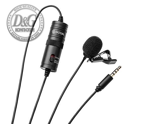 Микрофон брошка BOYA BY-M1, 3.5mm жак