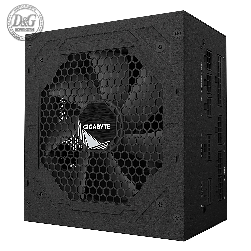 Захранващ блок Gigabyte UD1000GM PG5, 1000W, 80+ GOLD, Modular, PCIe 5.0 Ready