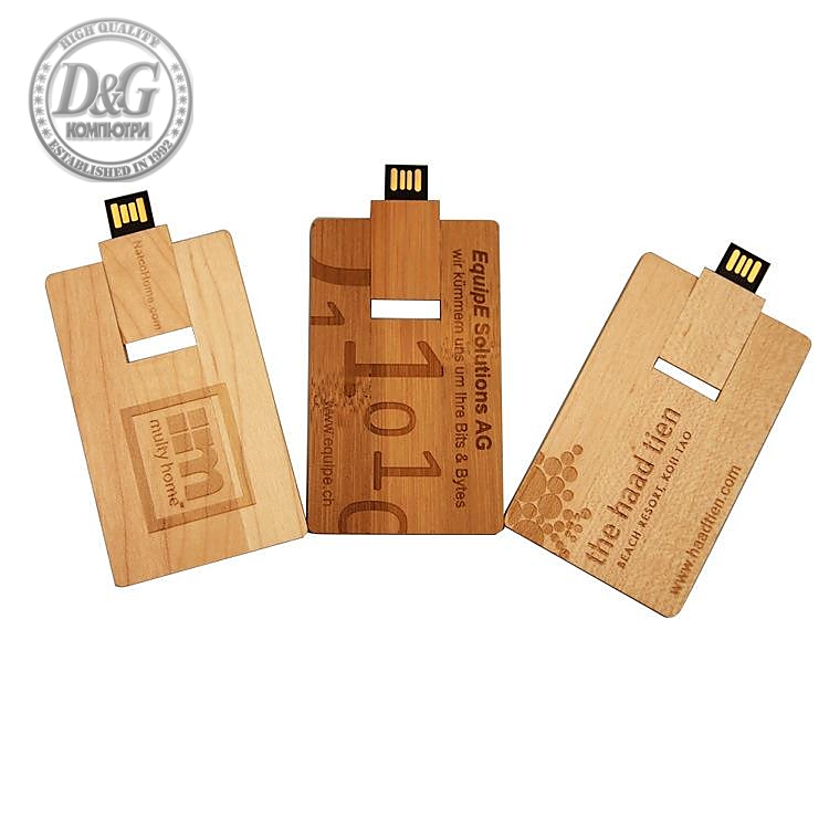 USB памет ESTILLO SD-25T, 32GB, Дървена, Без лого