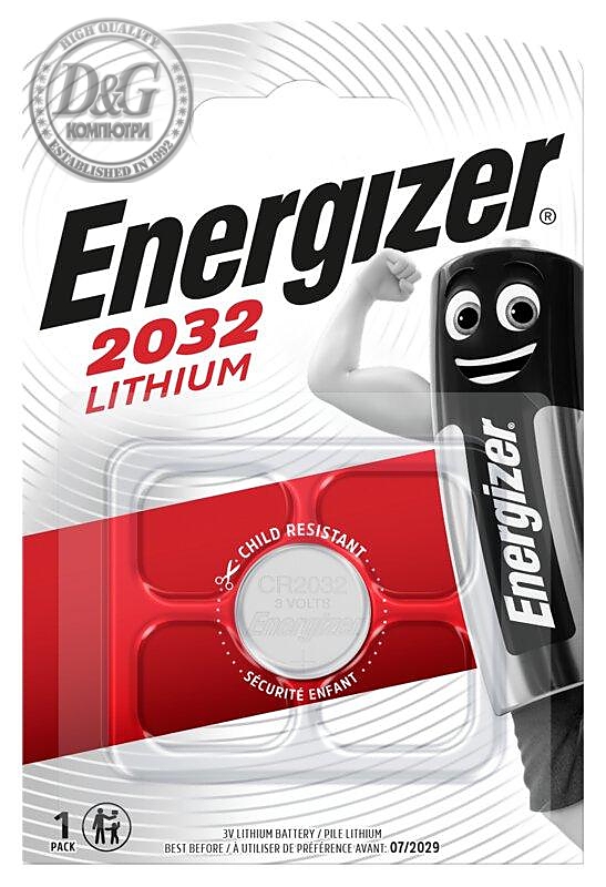 Бутонна батерия литиева ENERGIZER CR2032 3 V 1pk блистер