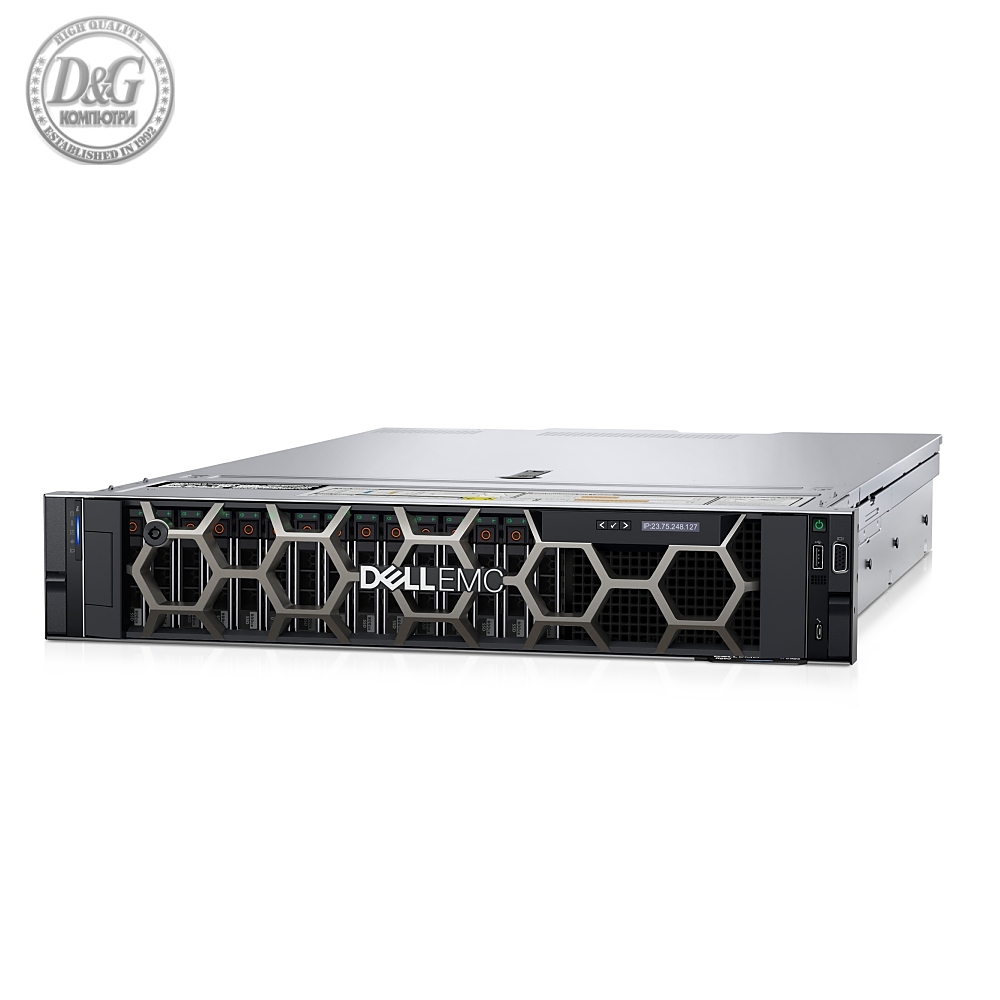 Dell PowerEdge T550, Chassis 8 x 3.5", Intel Xeon Silver 4309Y, 16GB, 1x480GB SSD, No Rails, Bezel, No NIC, Front PERC H755 Front Load, iDRAC9 Enterprise 15G, Dual Power Supply Redundant 800W, 3Y Basic Onsite
