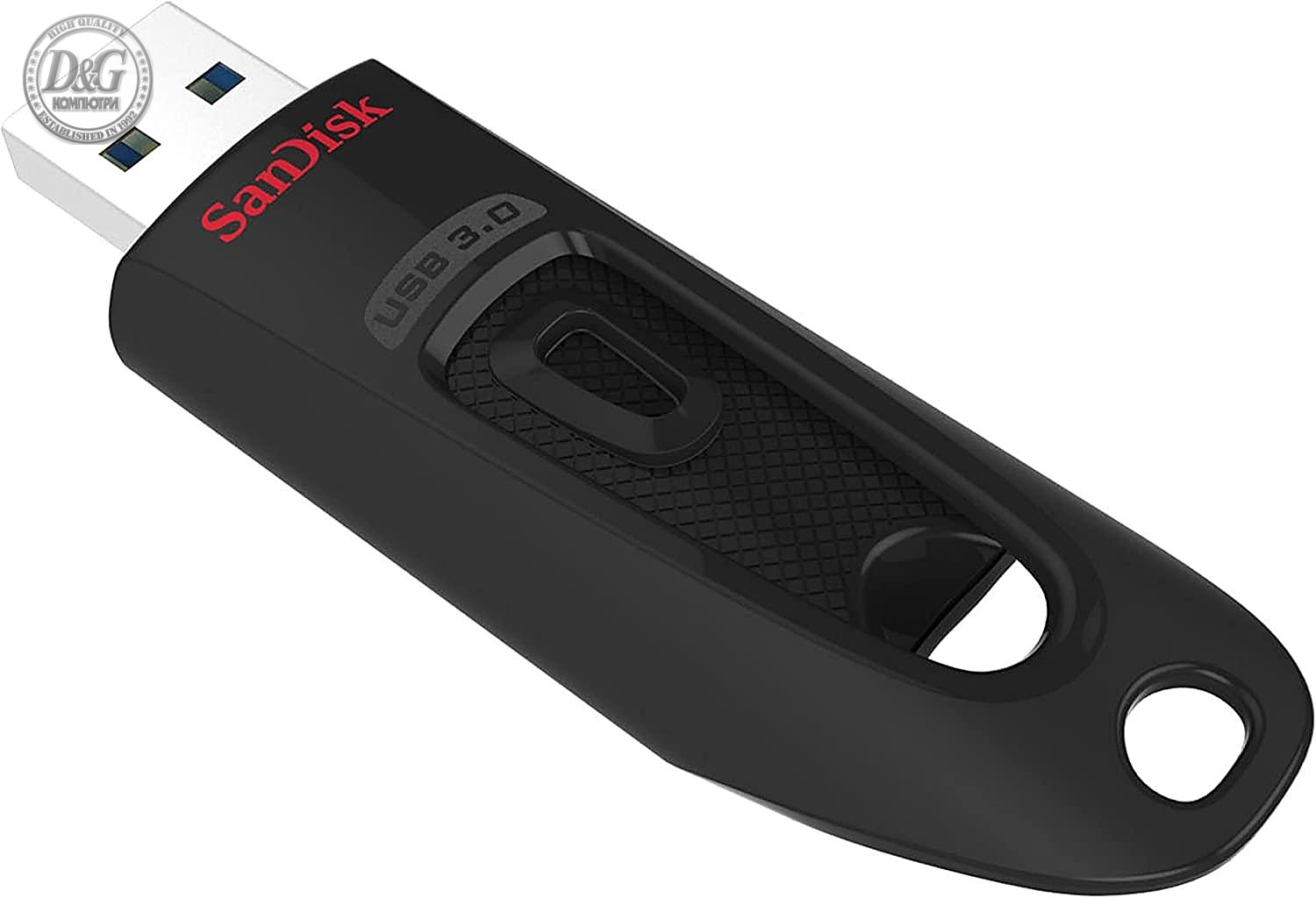 USB памет SanDisk Ultra USB 3.0, 512GB, 100 Mb/s, Черен