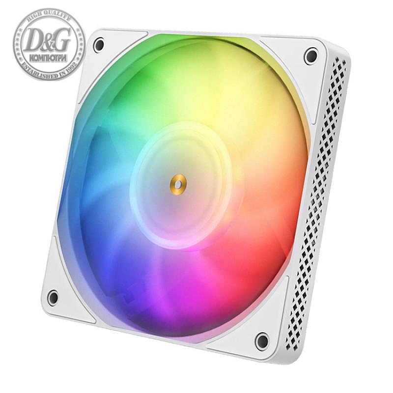 Вентилатор Jonsbo HF1215 Slim PWM, ARGB, 120x120x15, Бял