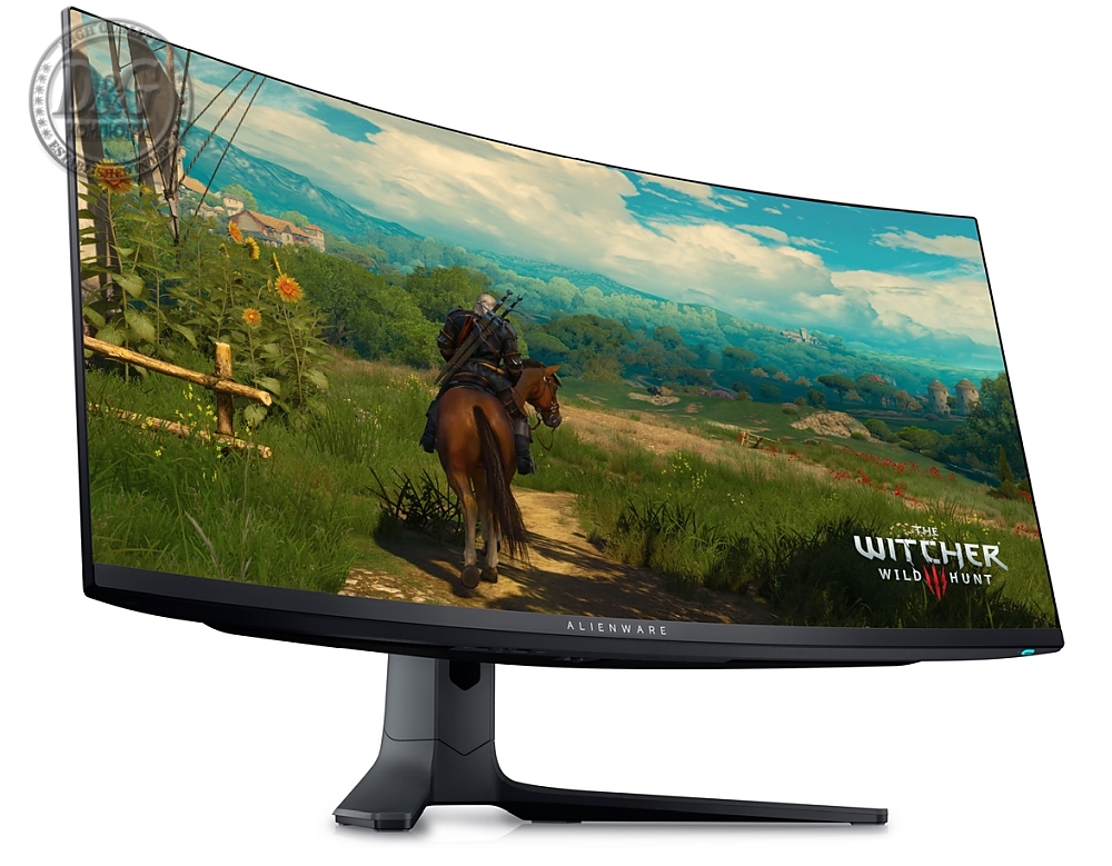 Dell Alienware AW3423DWF, 34" CURVED QD-OLED GAMING LED 21:9 AR, 0.1ms GtG, WQHD (3440x1440), 165Hz, 1000:1, 250 cd/m2, AMD FreeSync Premium, HDR 400, 99.3% DCI-P3 ,HDMI, DP, USB 3.2 Hub, PIP, PBP, ComfortView, Height Adjustable, Swivel, Tilt, Black
