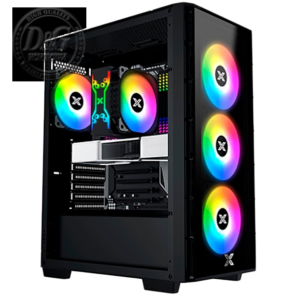 Elite One EN49684 ,  ATX/M-ATX/Mini ITX, U3x1 & U2x2, TG FP & Left TG, 4PCS X24A Fan & ARGB Fan Control PCB